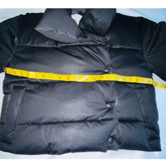 Avec Les Filles Crop Puffer Jacket - Women's Size XS - Asymmetric Snap Closure - Picture 7 of 11